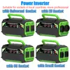 Inversor 300W500W12V a 220V/110V regulaciones europeas y americanas regulaciones de Brasil doble enchufe 4USB carga rápida pantalla de visualización