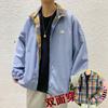 Primavera de 2021 novo estilo de Hong Kong bf dupla face ins xadrez marca de moda jaqueta jaqueta masculina casaco de dois lados lote