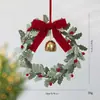 Amazon Nuevo Adorno de Corona de Campana de Tela No Tejida Adorno para Árbol de Navidad Decoraciones Navideñas DIY Adornos Colgantes Creativos