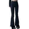 Adequado para Corpo em Formato de Pera Cobrindo Quadril Aparência Slim Chegada Nova Primavera e Outono Micro-La Jeans Calça Flare Stretch Feminina Preta Estudante para Mulheres