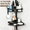 Estante de esquina para baño transfronterizo, ajustable y extensible, no requiere taladro, estante de almacenamiento multicapa