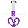Amazon Nuevo Interior de Coche Pegar Tirar Pulsera Parachoques Trasero Anillo Colgante de Advertencia Corazón Roto Anillo Colgante de Correa Electrostática