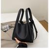 Bolsa Balde Simples para Pendular Estilo Coreano Bolsa de Mão Estilosa Estilo Coreano Novo Estilo Bolsa Tote Simples Bolsa de Ombro Transversal