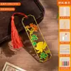 Marcadores de esmalte DIY sin filigrana, manualidades hechas a mano, materiales para marcapáginas de cloisonné, actividades de taller educativo