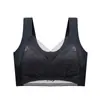 Roupa Íntima Feminina Sem Costura de Seda Gelada, Estilo Fino de Verão, Minimizador de Busto Grande, Sutiã Sem Fio com Renda Integrada Anti-Queda, Tamanho Plus Size