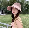 Sombrero de Sol de Verano para Mujer con Ala Ancha, Malla Transpirable, Adelgazante del Rostro, Moderno y Versátil Sombrero de Sol para Viajes al Aire Libre