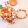 Cuentas Redondas de Color Sólido de 8 mm y 10 mm, Cuentas Sueltas de Resina, Cuentas de Navidad, Pulsera Hecha a Mano de Bricolaje, Separadores con Cuentas, Joyería