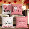 Día de San Valentín Ambiente Festivo Corazón Rojo Cuadros Impresión Digital Funda de Cojín Ins para Cama Dormitorio Sala de Estar Sofá