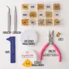 Argolas Abertas em Caixa Anel Único Base de Flor Fechos Lagosta Conjunto de Acessórios Colar Pulseira Conectando Pingentes Materiais DIY Feitos à Mão