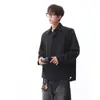 Camisa de Manga Larga Yu Couple Suelta Bordada Otoño Versátil Estilo Coreano Nuevo Diseño de Moda para Hombre