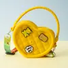 Monedero de silicona con forma de cueva cuadrada para niños, bolso cruzado para caminar, divertido y bonito bolso de silicona para cambio.