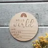 Rodajas redondas de madera personalizadas con logotipos cortados a láser, estilos y tamaños de rodajas de madera personalizados, personalización de empaque personalizado