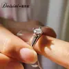 Anillo Sencillo de Plata S925 Europa y América Transfronterizo Amazon Diseño Popular de Internet Anillo de Diamante Mosan Microincrustado