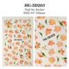 Adesivos de Unha Vermelho Feijão Acácia Estilo Chinês 5D Em relevo Três-Dimensional Flor Chinesa Decalques Acessórios para Nail Art DIY Estilo Hg