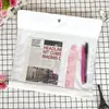 Bolsa para Documentos Imitación Piel de PVC Personalizada Blanca Suave Multicompartimento con Bolsillo Textura Pvc Cierre de Broche Bolsa Sobre