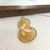 Popular Broche de Calabaza Hueca, Alfiler de Ramillete, Colgante, Doble Propósito Estilo Perla Natural, Lujo Ligero y de Gama Alta, Nuevo Estilo Transfronterizo