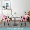 Mesa Pequeña Cuadrada de Ocio para Balcón, Mesa de Recepción de Oficina, Juego de Mesa y Sillas para Negociación, Mesa Sencilla para Comedor de Cafetería y Tienda de Té con Leche
