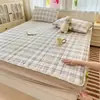 Sábana de cama acolchada, gruesa, estilo hotel con protector de colchón, a prueba de polvo y suciedad, apta para todas las estaciones