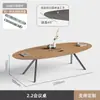 Mesa Oval Pequena Simples para Escritório Mesa de Conferência Branca Mesa de Treinamento para Negociação Bancada Sala de Reunião Mesa de Reunião
