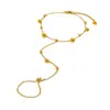 Pulsera Brazalete de Acero Inoxidable Estilo Ins Transfronteriza con Baño de Oro de 18K, Resistente al Agua, Pulsera Entrelazada, Joyería de Gama Alta de Nicho para Mujeres