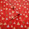 Nochebuena Papel de Regalo Festivo Rojo y Verde Bolsa para Empacar Flores Papel para Cubrir Libros Ciervo Navideño Árbol Calcetines