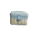 Cesta de Presente Lembrança de Bebê, Caixa de Presente de Armazenamento Trançada em Rattan, Presente de Casamento, Cesta Trançada Feita à Mão, Armazenamento, Design Fofo de Desenho Animado