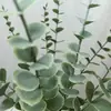 Hojas de Eucalipto Artificiales, Plantas Verdes Transfronterizas, Plantas Falsas Decorativas para Fiestas, Navidad, Bodas, Hogar