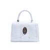 Bolsa transversal de luxo com estampa de pedra, pequena bolsa quadrada portátil, casual, multifuncional, elegante, de alta qualidade, transversal para mulheres