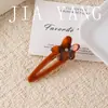 Presilhas de Cabelo de Plumeria Coloridas Importadas da Coreia, Presilhas Fofas para Franja de Menina, Presilhas Florais Bb, Pentes Laterais, Acessórios de Cabelo