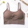Micro-negócio sem costura explosivo 646 Thread Beleza Volta Wrap peito ajustável alça de ombro Push-up com almofada de peito esportes sutiã cueca