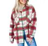 2026 Europa Transfronteiriça Nova Coleção Outono Inverno Roupas Femininas Amazon Casaco de Lã Xadrez Camisa