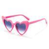Gafas de sol con forma de corazón de melocotón y personalidad de moda, gafas de sol bicolor con diseño de amor para hombres y mujeres, gafas de sol decorativas con forma de bola, venta al por mayor 8805