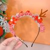Decoraciones navideñas 2024 traje festivo adulto niños regalo de Navidad sombrero diadema transfronterizo fábrica venta al por mayor
