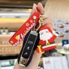 Llavero de Navidad Colgante para coche Muñeco de árbol de Navidad Adornos exquisitos para bolso Regalos pequeños de alta gama al por mayor