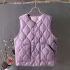 Chaleco de Moda para Otoño e Invierno, Cálido y de Corte Holgado, Ligero, Tallas Grandes, Sin Mangas, Estilo Nuevo para Mujeres de Mediana Edad y Mayores