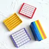 Esmalte de Uñas Pintura Acuarela Gel 36 Compartimentos Bandeja Magnética de Almacenamiento Caja de Plástico Mercancía Pequeña Transfronteriza