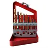 Juego de 10 piezas extractor de tornillos rotos: Juego combinado de 5 extractores + 5 brocas para herramientas para desmontaje y extracción