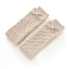 Guantes de Cachemir para Mujer 100% Cachemir Puro Nueva Moda Combinan con Todo Botón de Perla Tejidos Cálidos Guantes Largos