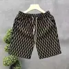 Novos Shorts de Verão 2025 Marca da Moda Casuais para Praia Estampa de Letras Moda Versátil Shorts de Cinco Pontos Respiráveis Largos