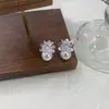 Brincos Elegantes e Luxuosos de Pérola com Zircônia para Mulheres Sem Orelhas Furadas, Brincos Versáteis e Únicos com Design de Espiral de Mosquito, Acessórios de Orelha de Estilo Distinto