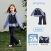 [Estilo Pequeño Chanel] Conjunto de Falda de Punto Roja para Niñas para Primavera y Otoño, Elegante Conjunto Nuevo de Primavera para Niños Mayores y Bebés