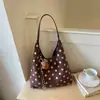 2026 Nova Bolsa de Ombro e Axila Simples e Única de Bolinhas, Bolsa Tote Casual da Moda Tendência de Alto Valor