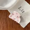 Pinza para el pelo de garra 2026 con un toque de alta gama, Pinza de tiburón floral pequeña, Elegante accesorio para el pelo de acetato de imitación para mujer