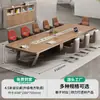 Mesa de Conferencias Mesa Larga Muebles de Oficina Simples Modernos Mesa de Entrenamiento para Negociación Mesa Grande de Recepción de Oficina Combinación