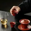 Taza de té de mineral en bruto Zhuni Zisha Siyuan, taza de degustación, juego de té Kung Fu, taza individual para uso doméstico, taza para beber té, taza para el hogar