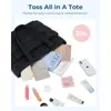Bolsa de Viaje Acolchada Lista para Usar, Bolso de Equipaje de Moda de Gran Capacidad, Bolsa para Deporte y Fitness con Neceser, Bolsa de Noche, Bolso de Hombro