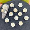 Novo Azul Amarelo Flor Material Saco Nail Art Acessórios Misturado Luminoso Retro Cor Velha Camélia Nail Art Suprimentos