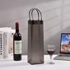 Bolsa de Mano Transparente de PP Personalizada, Bolsa de Vino Tinto de Alta Gama, Bolsa para Vino Individual y Doble, Bolsa de Regalo para Empaque de Licores con Logotipo Impreso