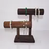 Suporte de Madeira Maciça para Armazenamento de Pulseiras Suporte de Exibição de Joias de Pulseira Desmontável Uso Doméstico Suporte de Exibição para Pulseiras Bangles Headbands Adereços de Joias