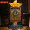 Dieciocho Arhats Thangka Pinturas Colgantes de Buda Pinturas Decorativas Pigmentos Minerales Naturales de Xizang Tíbet Thangka Impreso Pintado a Mano de Nepal